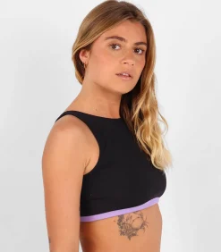 Oxbow Effen hoge bh BAHIA black