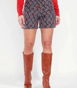 La Fiancée Elastische broek met print SACHIN violet Discount