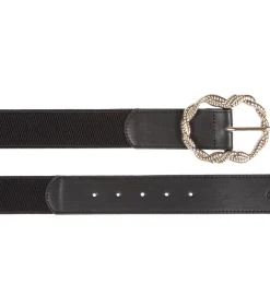ISOTONER Elastische damesriem zwart black New