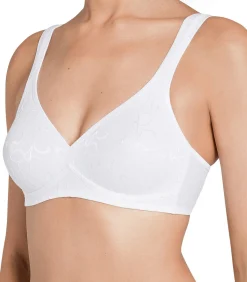 Triumph Elegant Cotton - bh zonder beugels white Clearance