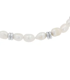 s.Oliver Enkelband voor dames, roestvrij staal, gekweekte zoetwaterparel silver Online