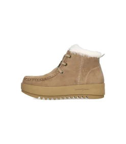 Canada Snow Enkellaarsjes Met Veters “MOUNT MARTY” beige New