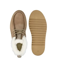 Canada Snow Enkellaarsjes Met Veters “MOUNT MARTY” beige New