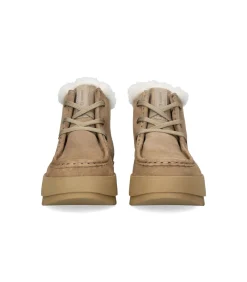 Canada Snow Enkellaarsjes Met Veters “MOUNT MARTY” beige New