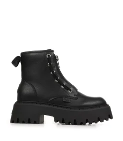 Buffalo Enkellaarzen Aspen Front Zip black Online