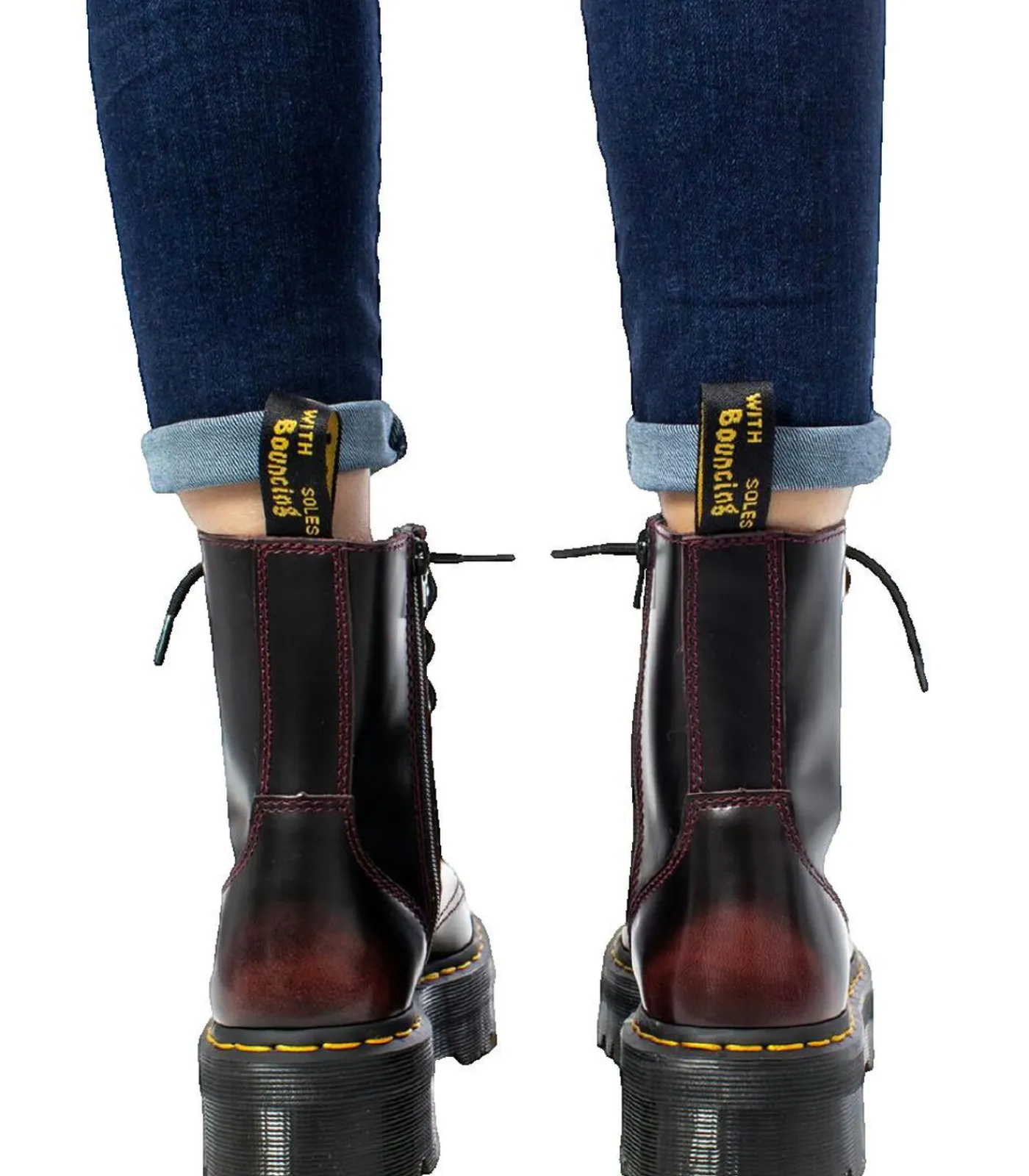 Dr Martens Enkellaarzen Jadon rood leer red Best