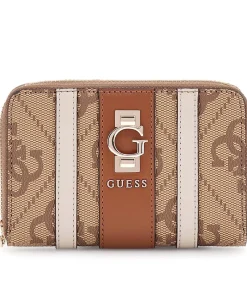 GUESS Erenia Slg Medium Zip Around brown Online