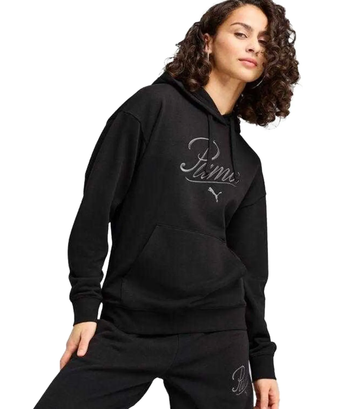 PUMA ESS - Trui met kap - Zwart black Clearance