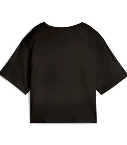 PUMA Ess Cropped No. 1 Logo Relaxed Tee black New