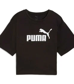 PUMA Ess Cropped No. 1 Logo Relaxed Tee black New