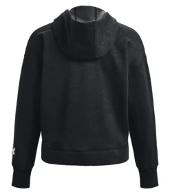 Under Armour ESSENTIAL - Trui met kap Met Volledige Ritssluiting - Zwart black Sale