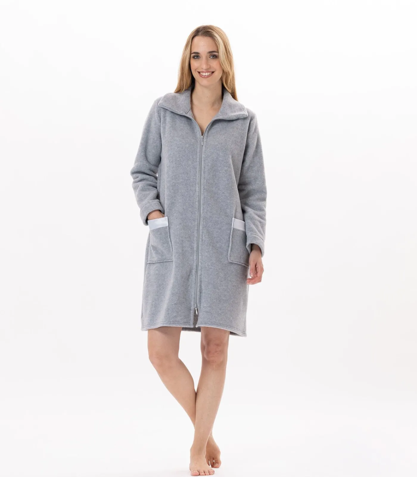 LE CHAT ESSENTIEL H54A fleece kamerjas met ritssluiting beige Clearance