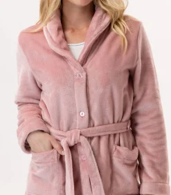LE CHAT ESSENTIEL H51B pluche flanellen kamerjas pink Online