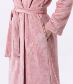 LE CHAT ESSENTIEL H61B pluche flanellen badjas pink Outlet
