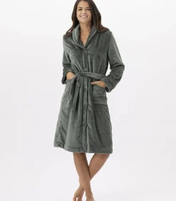 LE CHAT ESSENTIEL H51B pluche flanellen kamerjas green Clearance