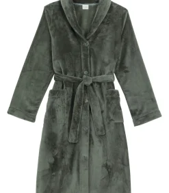 LE CHAT ESSENTIEL H51B pluche flanellen kamerjas green Clearance