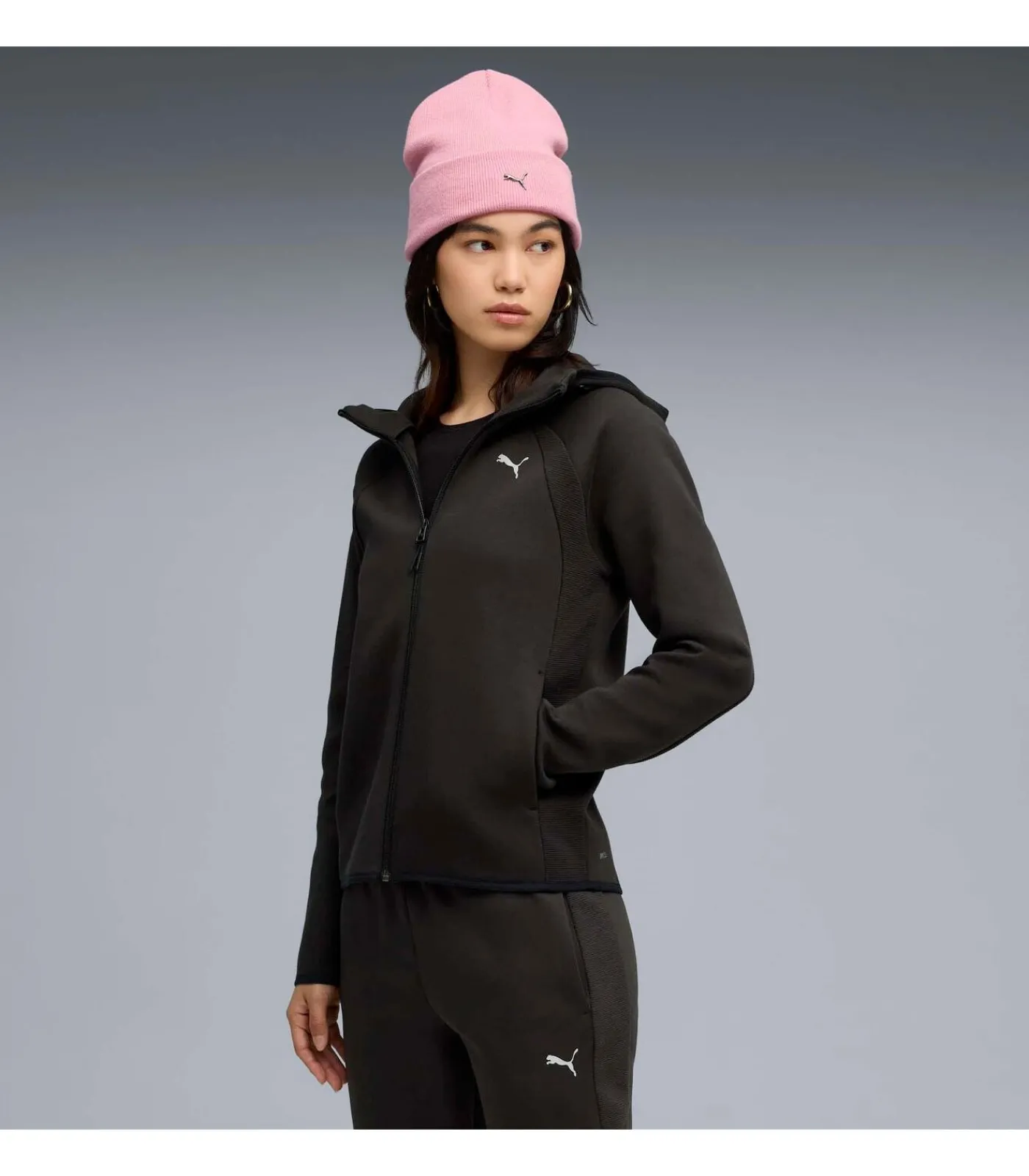 PUMA Evostripe Full-Zip Hoodie Dk black Sale