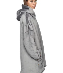 SELMARK Extra groot poncho sweatshirt met capuchon PC1 STYLE ADD gray Best