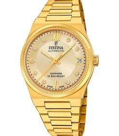 FESTINA F20033/2 - Automatic - 35mm - 10ATM gold Sale