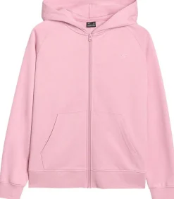 4F F1763 - Trui met kap Met Volledige Ritssluiting - Roze pink Sale