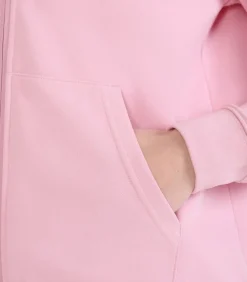 4F F1763 - Trui met kap Met Volledige Ritssluiting - Roze pink Sale