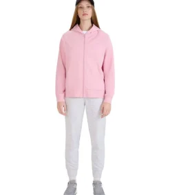 4F F1763 - Trui met kap Met Volledige Ritssluiting - Roze pink Sale