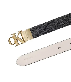 Calvin Klein Facted Ck Buckle 25Mm Re?V Adj M black Sale