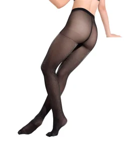 LISCA Fashion Glitter panty Shiny black Hot