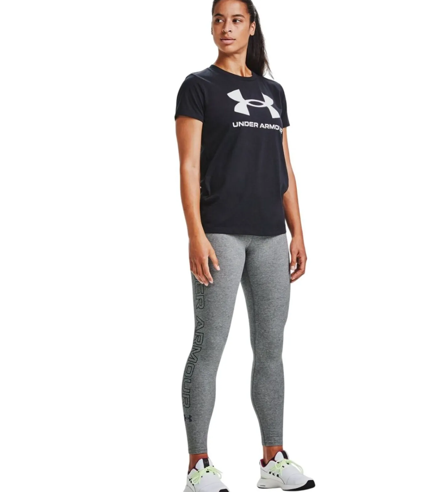 Under Armour FAVORITE WORDMARK - Leggings - Grijs gray Outlet