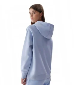 4F AW23TSWSF0765 - Trui met kap - violet