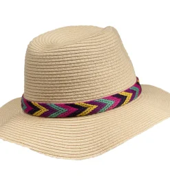 ISOTONER Fedora Vrouwenhoed Mexicaanse Stropdas multicolor