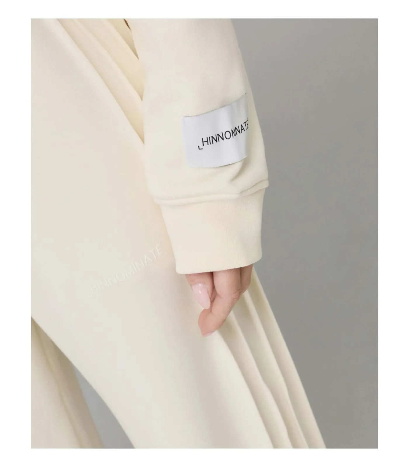 HINNOMINATE Felpa Cappuccio A Scatoletta Con Manica Raglan white Best