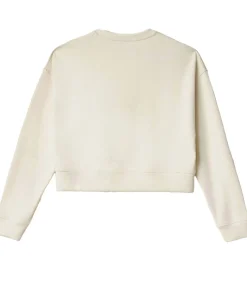 HINNOMINATE Felpa Paricollo Corta In Viscosa white Discount