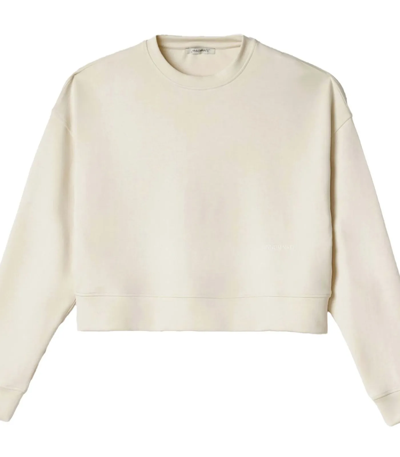 HINNOMINATE Felpa Paricollo Corta In Viscosa white Discount