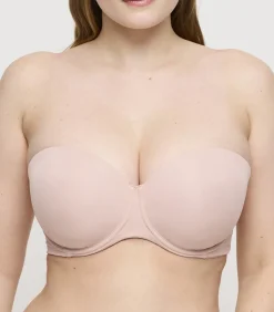 PrimaDonna FIGURAS Powder Rose voorgevormde bh - strapless pink Outlet