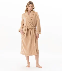 LE CHAT Flanellen badjas MONTAUK 160 beige Hot