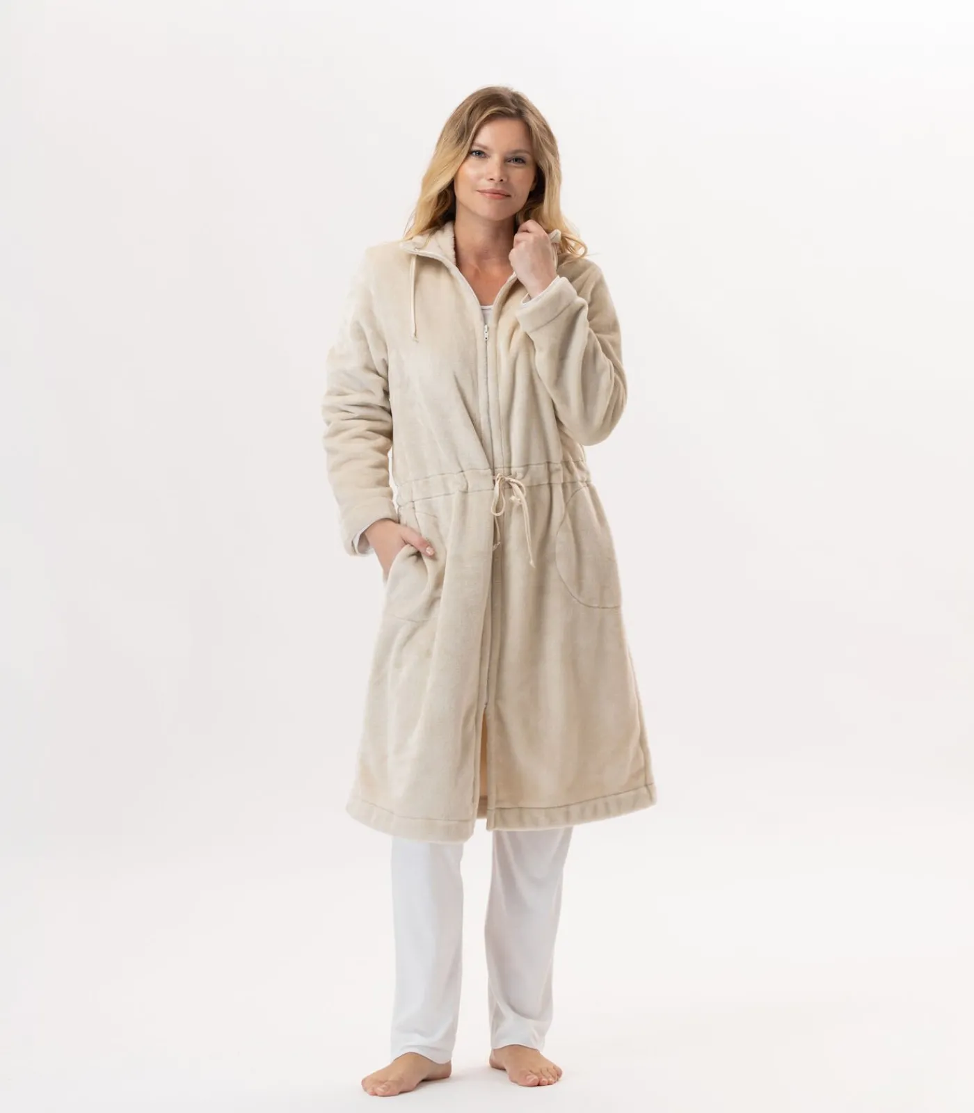 LE CHAT Flanellen jas met ritssluiting ESSENTIEL H53B beige Best