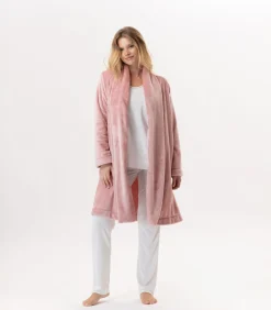 LE CHAT Flanellen pluche jas ESSENTIEL H55B pink Online