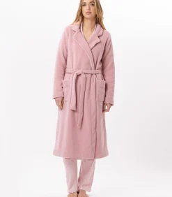 LE CHAT Fleece badjas met overslag ESSENTIEL H65A pink Outlet