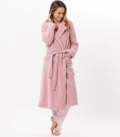 LE CHAT Fleece badjas met overslag ESSENTIEL H65A pink Outlet