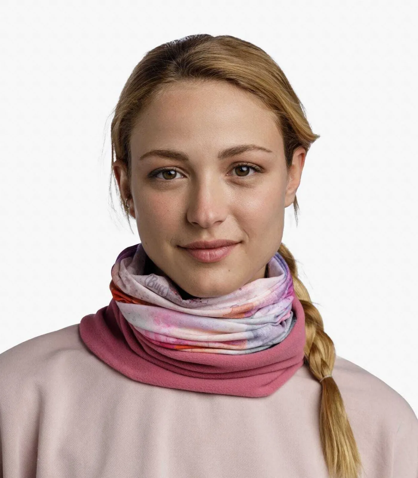 BUFF Fleece choker voor dames Kepha pink Clearance