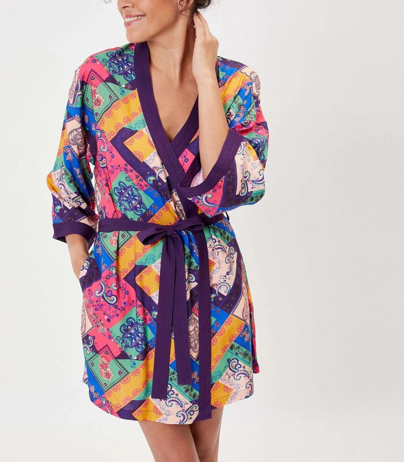 La Fiancée Fleece Kimono MARIGOLD lightPink Sale