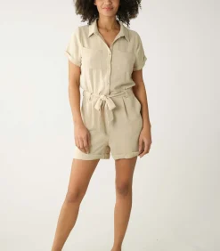 Deeluxe FLINE - Casual playsuit voor dames beige Hot