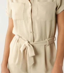 Deeluxe FLINE - Casual playsuit voor dames beige Hot