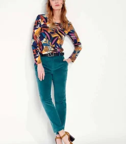La Fiancée Fluwelen chino CALCUTTA darkBlue Sale