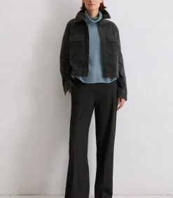 Marc O'Polo Fluwelen jas regular darkGrey Clearance