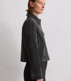 Marc O'Polo Fluwelen jas regular darkGrey Clearance