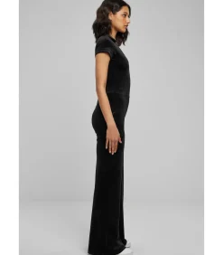 Urban Classics Fluwelen jumpsuit voor dames black Outlet