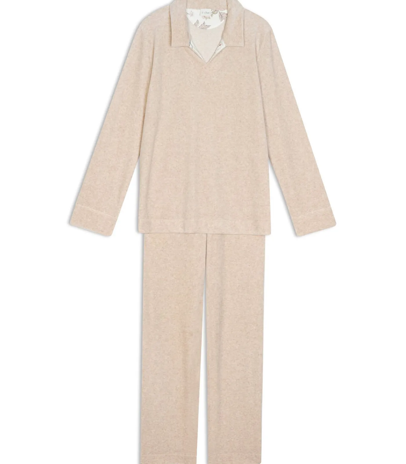 LE CHAT Fluwelen pyjama KELLY 124 beige Hot