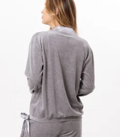LE CHAT Fluwelen trui VELVET 830 gray Sale